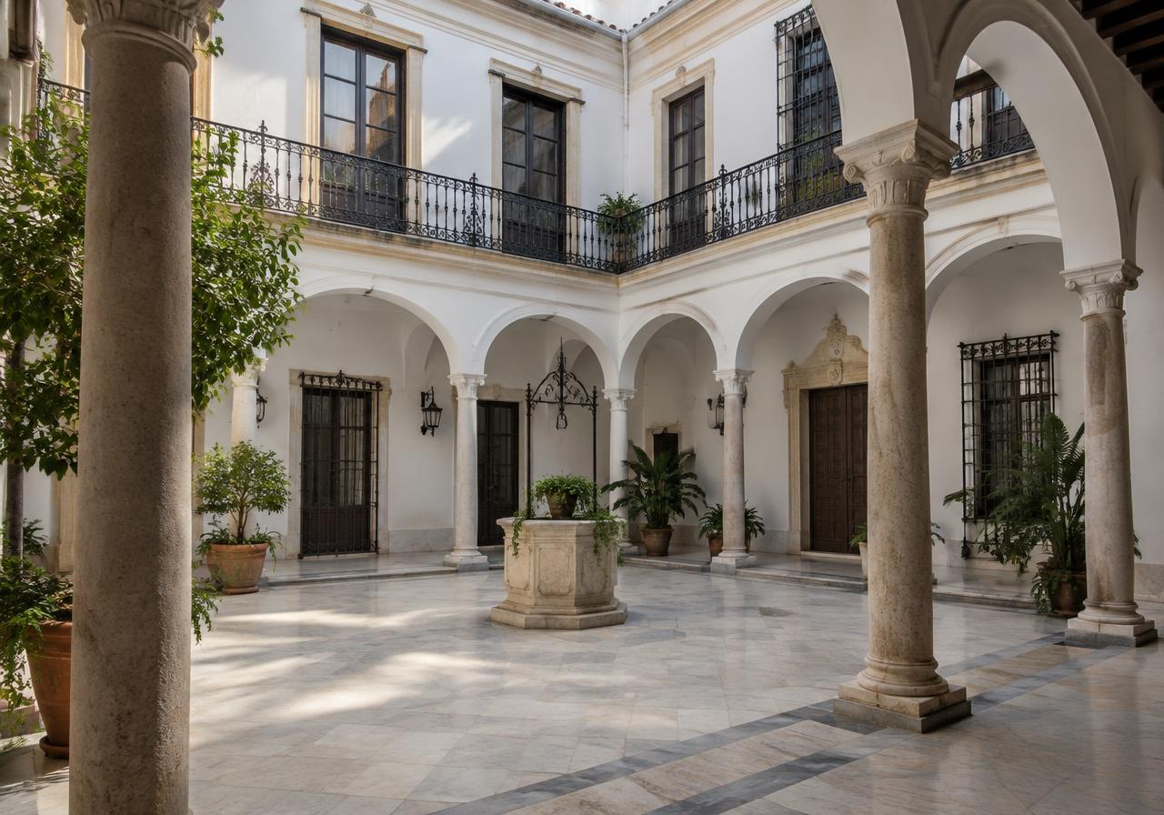 Arquitectura de un inmueble sevillano
